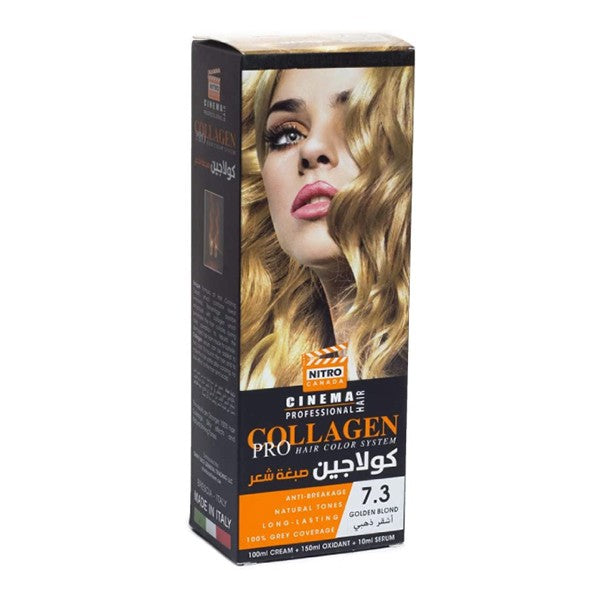نيترو سينما لون شعر كولاجين برو 7.3 أشقر ذهبي