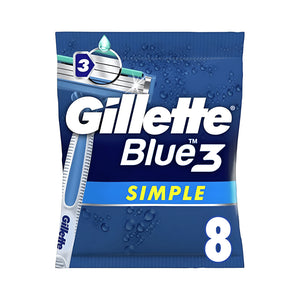 Gillette Razor blue 3 simple 8 pack