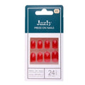 Jazly Artificial Nails 2 Red Oval Shape