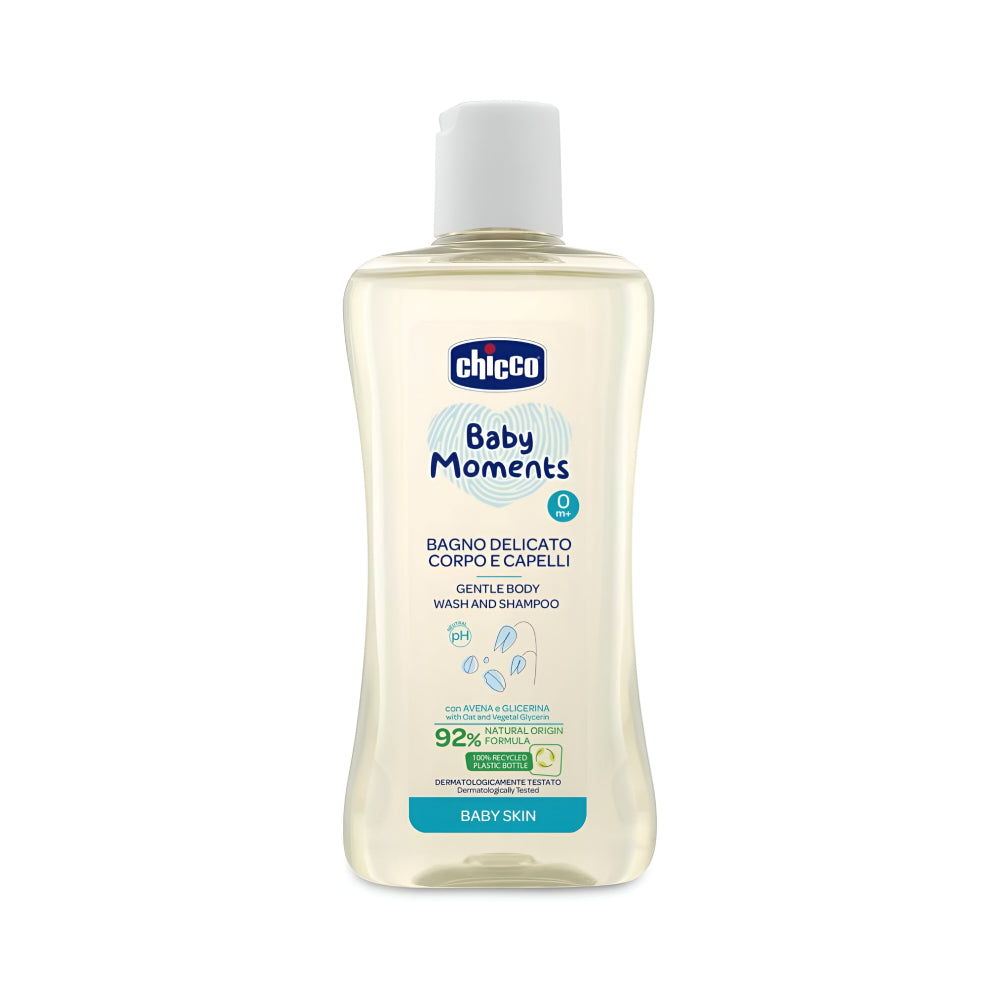 Chicco baby body wash 200ml baby moment gentle